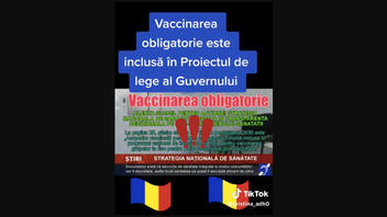 Fact Check: Guvernul României nu a introdus un program de vaccinare obligatorie în 2023