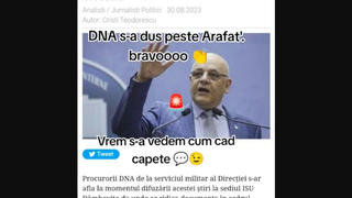 Fact Check: Procurorii DNA NU au percheziționat biroul șefului DSU, Raed Arafat, în ancheta privind exploziile din Crevedia