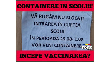 Fact Check: Containers In Romanian Schoolyard NOT Meant For Vaccinating Children