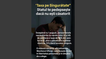 Fact Check: Guvernul României NU a aprobat un impozit pe singurătate