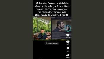 Fact Check: Ilie Bolojan NU a aprobat peste 1 miliard de euro sub formă de ajutor social pentru corporații