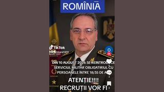 Fact Check: Guvernul român NU a anunțat reintroducerea serviciului militar obligatoriu
