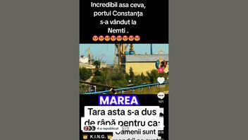 Fact Check: Clipul cu macarale din Portul Constanța NU dovedește că acesta a fost vândut Germaniei 