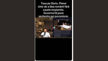 Fact Check: Românii NU au la dispoziție doar șase luni pentru a finaliza procesul de succesiune pentru a evita impozitarea automată